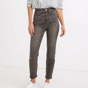NWT Madewell Gray The Mom Jean 26